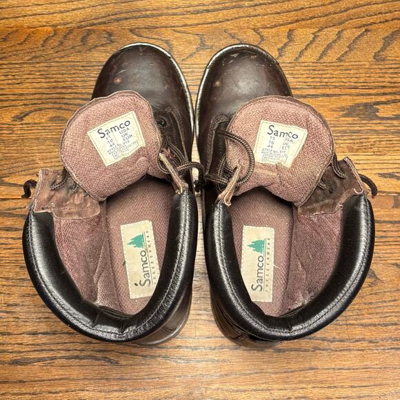 SAMCO Freezewear Brown Leather Steel Toe Work Hunting Boots Men’s 11 - Picture 6 of 8